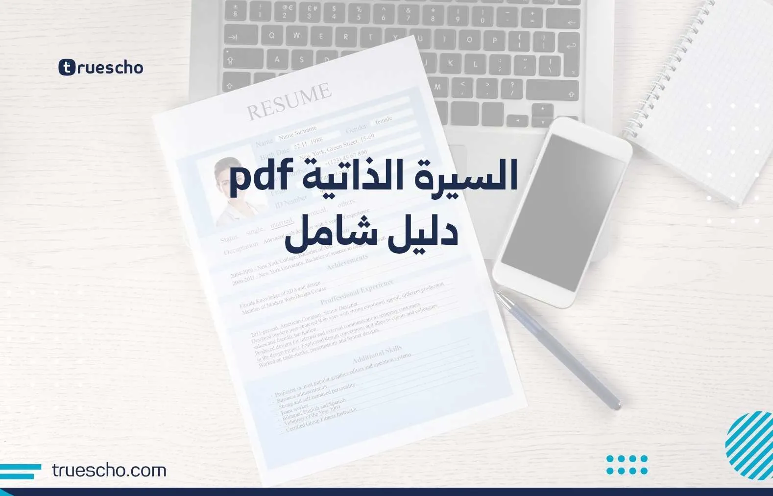 السيرة الذاتية pdf