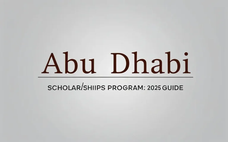 Abu dhabi scholarships program: 2025 Guide - Professional Swiss-style featured image | Truescho.com