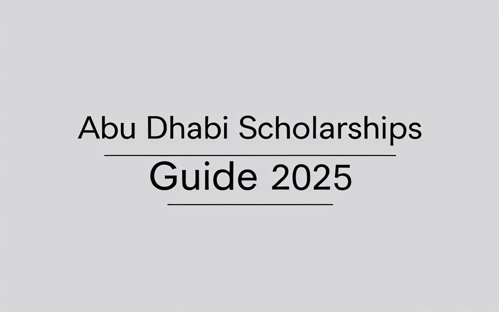 Abu Dhabi Scholarships Programme Guide 2025 - Professional Swiss-style featured image | Truescho.com