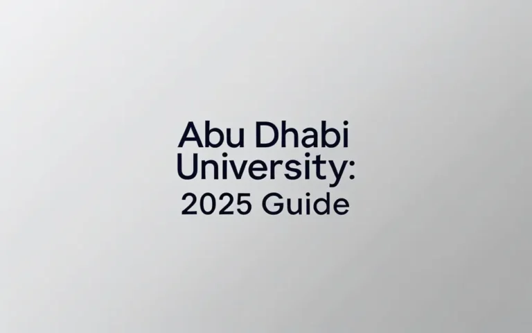 Abu dhabi university scholarships: 2025 Guide - Professional Swiss-style featured image | Truescho.com