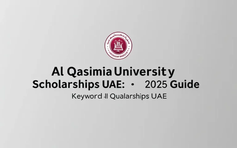 Al qasimia university scholarships uae: 2025 Guide - Professional Swiss-style featured image | Truescho.com