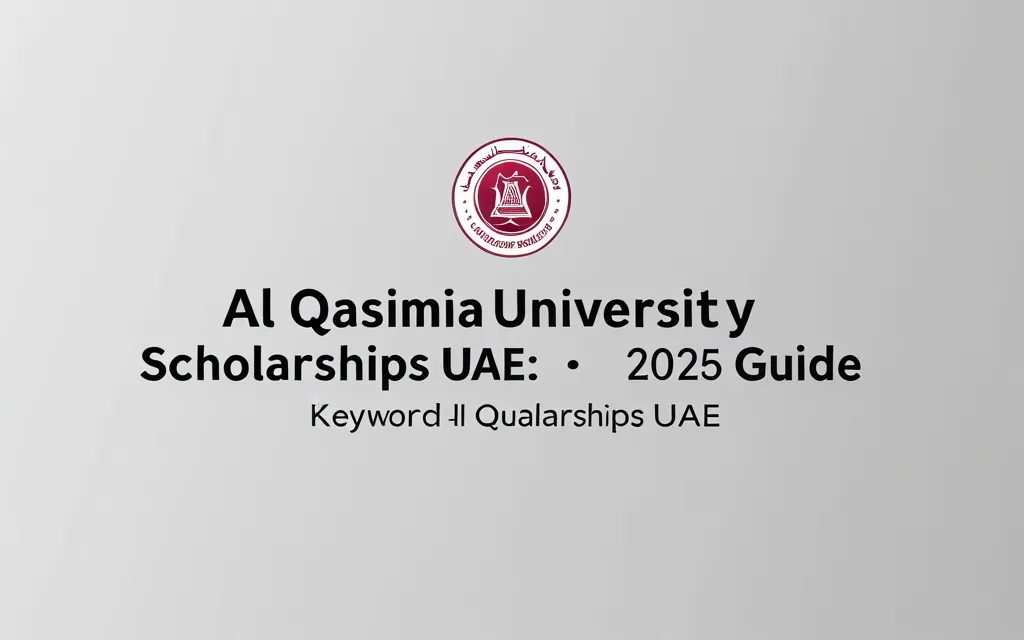 Al qasimia university scholarships uae: 2025 Guide - Professional Swiss-style featured image | Truescho.com