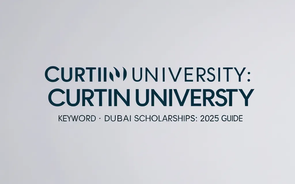 Curtin university dubai scholarships: 2025 Guide - Professional Swiss-style featured image | Truescho.com