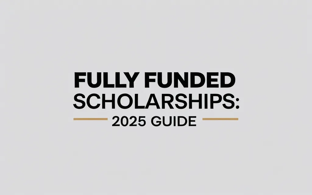 Fully funded scholarships: 2025 Guide - Professional Swiss-style featured image | Truescho.com