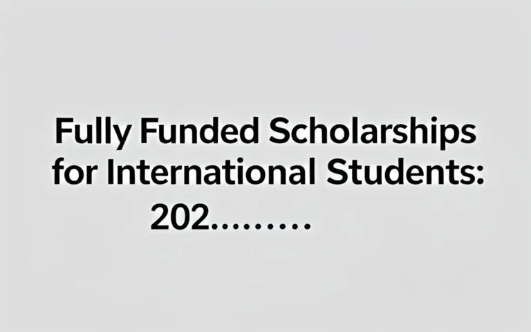 Fully funded scholarships for international students: 202… - Professional Swiss-style featured image | Truescho.com
