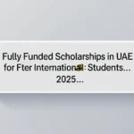Fully funded scholarships in uae for international: 2025 … - Professional Swiss-style featured image | Truescho.com