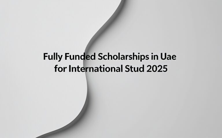 Fully Funded Scholarships In Uae For International Stud 2025 - Professional Swiss-style featured image | Truescho.com