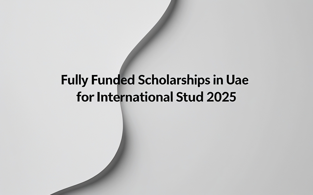 Fully Funded Scholarships In Uae For International Stud 2025 - Professional Swiss-style featured image | Truescho.com