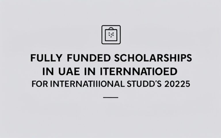 Fully Funded Scholarships In Uae For International Stud 2025 - Professional Swiss-style featured image | Truescho.com