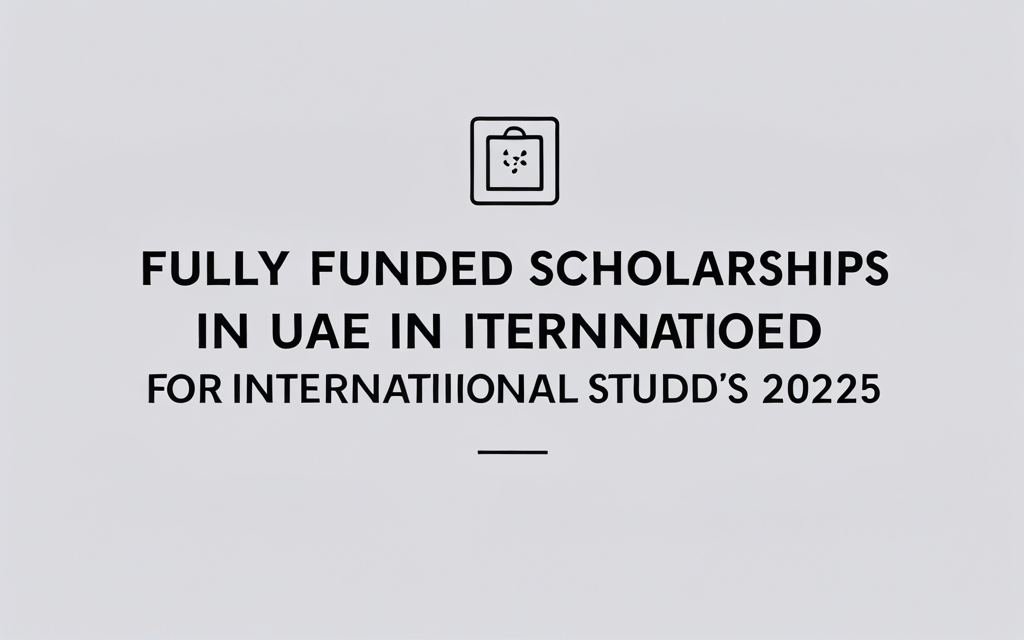 Fully Funded Scholarships In Uae For International Stud 2025 - Professional Swiss-style featured image | Truescho.com