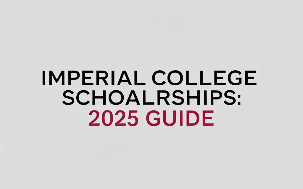 Imperial college london scholarships: 2025 Guide - Professional Swiss-style featured image | Truescho.com