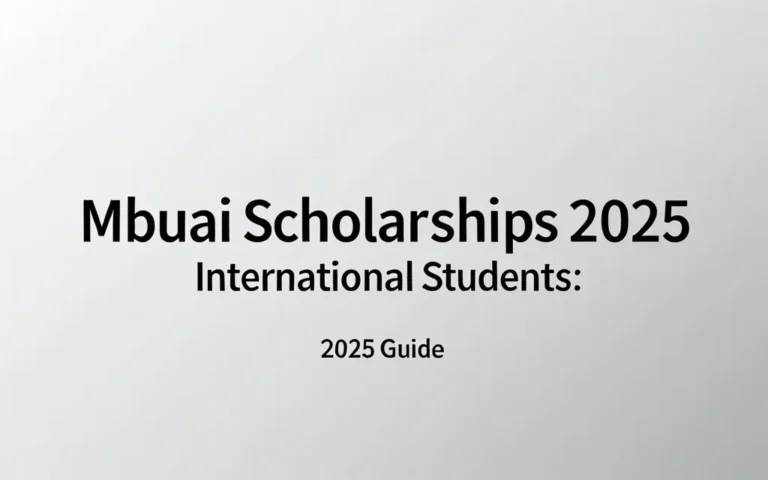 Mbzuai scholarships 2025 international students: 2025 Guide - Professional Swiss-style featured image | Truescho.com