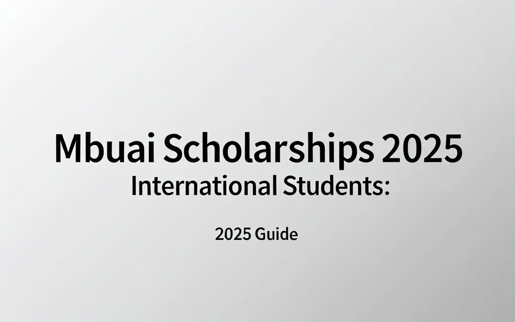 Mbzuai scholarships 2025 international students: 2025 Guide - Professional Swiss-style featured image | Truescho.com