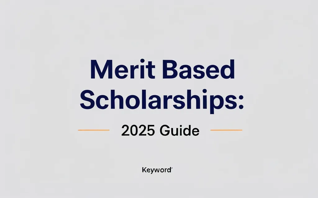 Merit based scholarships: 2025 Guide - Professional Swiss-style featured image | Truescho.com