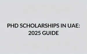 Phd scholarships in uae: 2025 Guide - Professional Swiss-style featured image | Truescho.com