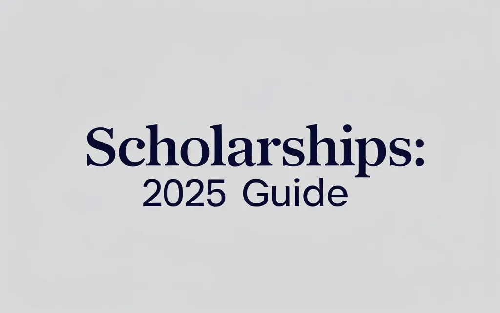 Scholarships: 2025 Guide - Professional Swiss-style featured image | Truescho.com