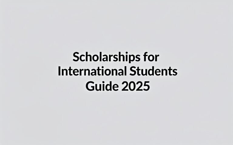 Scholarships For International Students Guide 2025 - Professional Swiss-style featured image | Truescho.com
