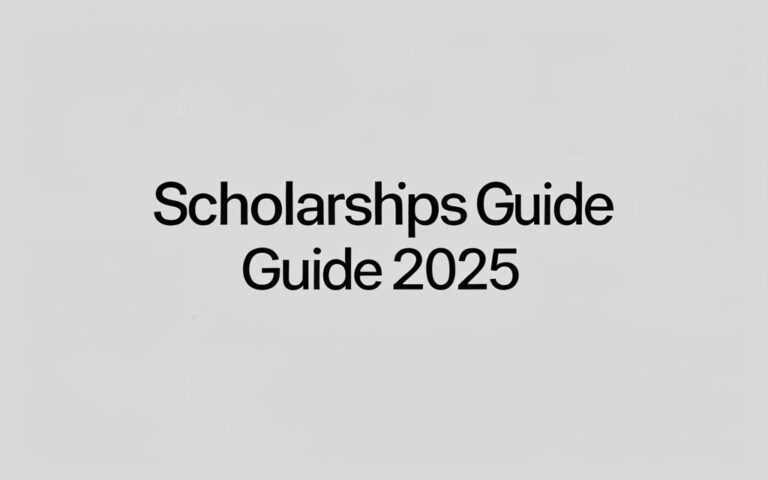 Scholarships Guide 2025 - Professional Swiss-style featured image | Truescho.com