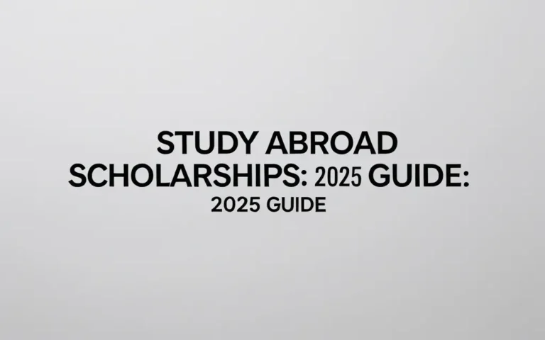 Study abroad scholarships: 2025 Guide - Professional Swiss-style featured image | Truescho.com