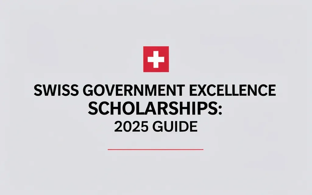 Swiss government excellence scholarships: 2025 Guide - Professional Swiss-style featured image | Truescho.com