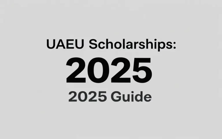 Uaeu scholarships 2025: 2025 Guide - Professional Swiss-style featured image | Truescho.com