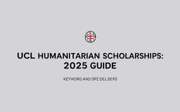 Ucl humanitarian scholarships: 2025 Guide - Professional Swiss-style featured image | Truescho.com