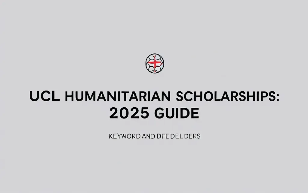 Ucl humanitarian scholarships: 2025 Guide - Professional Swiss-style featured image | Truescho.com