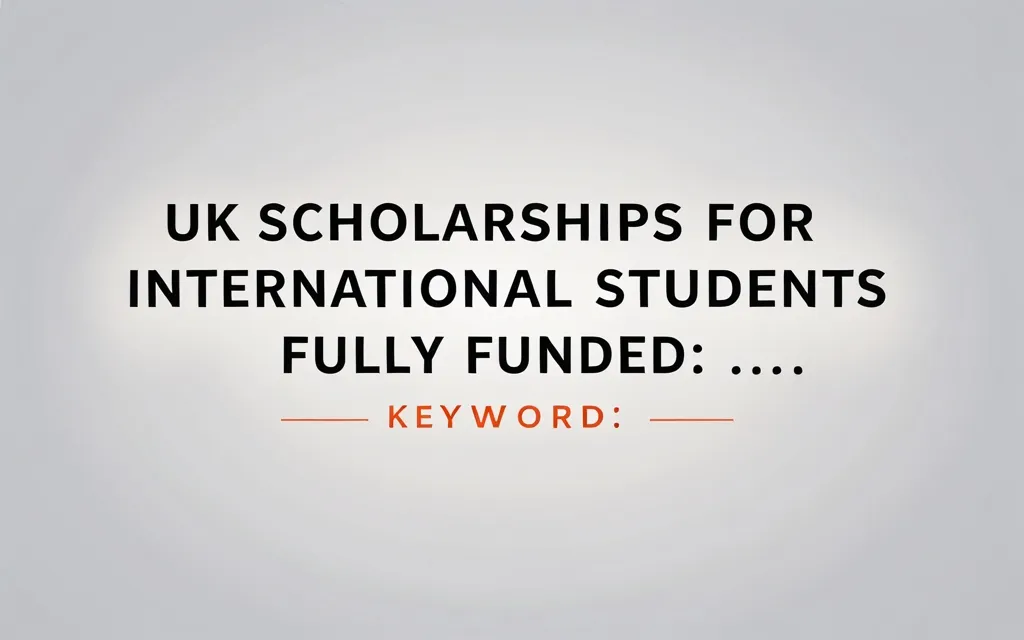 Uk scholarships for international students fully funded: … - Professional Swiss-style featured image | Truescho.com