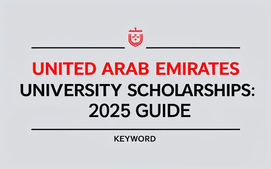 United arab emirates university scholarships: 2025 Guide - Professional Swiss-style featured image | Truescho.com