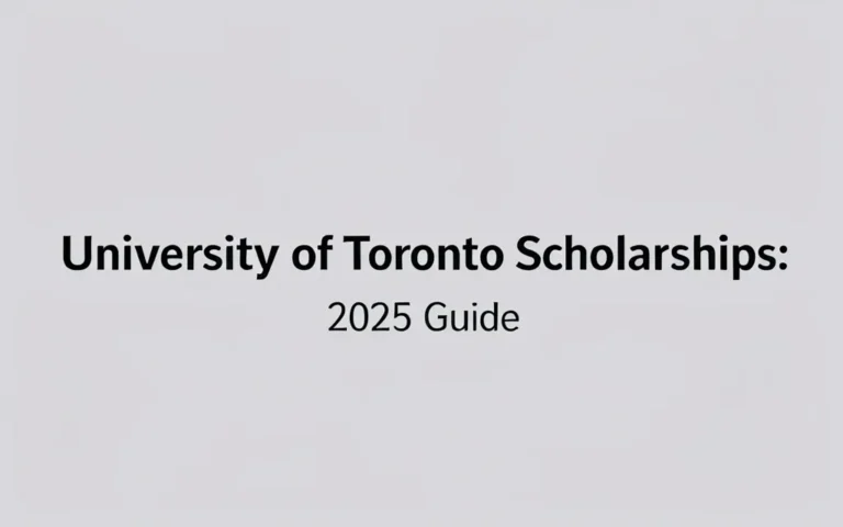 University of toronto scholarships: 2025 Guide - Professional Swiss-style featured image | Truescho.com