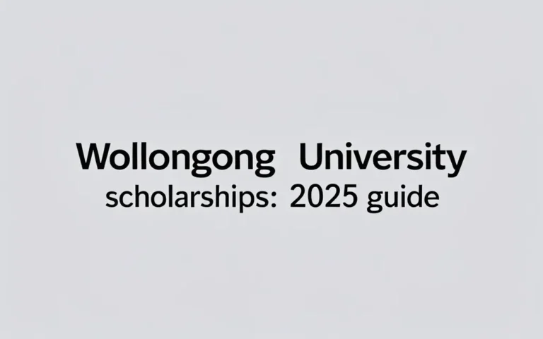 Wollongong university scholarships: 2025 Guide - Professional Swiss-style featured image | Truescho.com