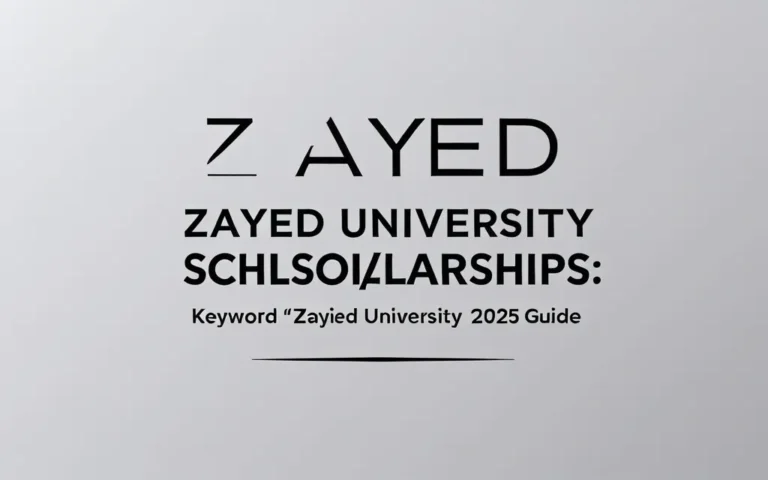 Zayed university scholarships: 2025 Guide - Professional Swiss-style featured image | Truescho.com