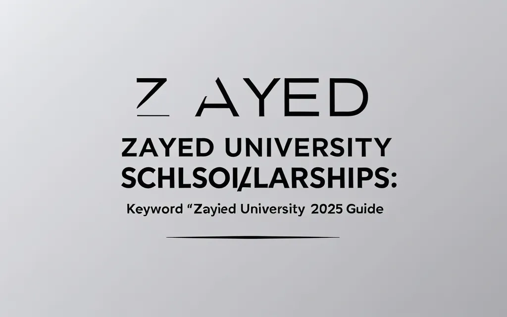 Zayed university scholarships: 2025 Guide - Professional Swiss-style featured image | Truescho.com